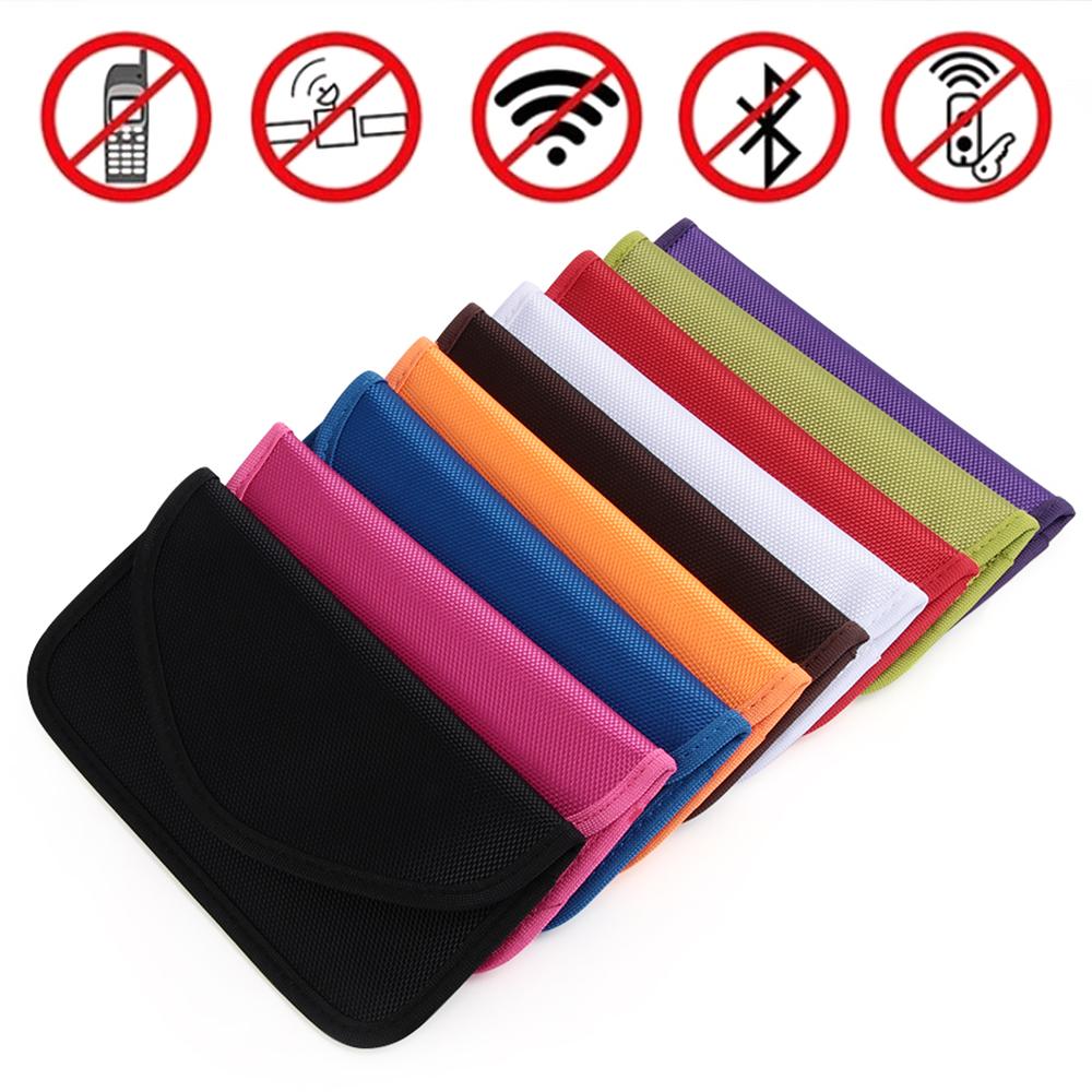 Pochette Porte-clés Cage de Faraday Colorée Sac Bloqueur de Signal RFID Sans Clé pour Clé de Voiture Étui Bloqueur de Signal Accessoires Intérieurs Automobiles