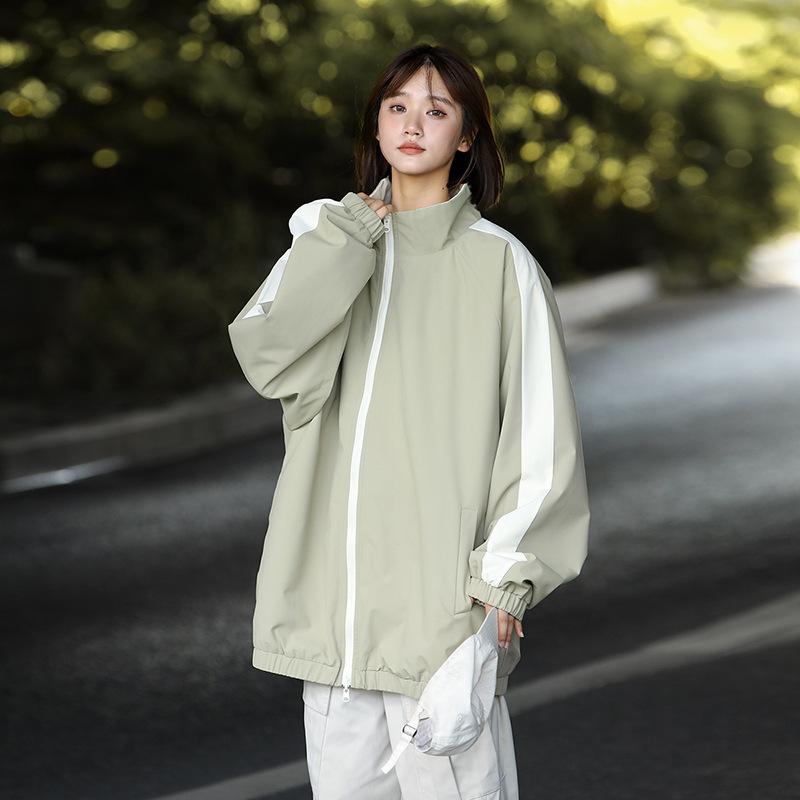 

Couple Jackets, Men and Women, Contrasting Colors, Spring Clothes, New Casual Men s Workwear, Outdoor Double-sided Wear S