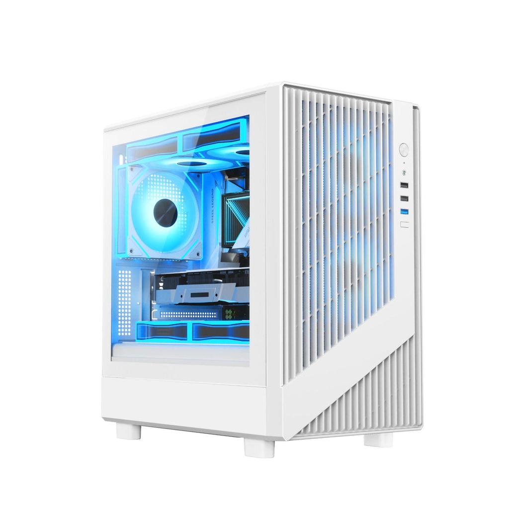 E-sports Gaming PC Case with Transparent Side Panel and Water Cooling Support