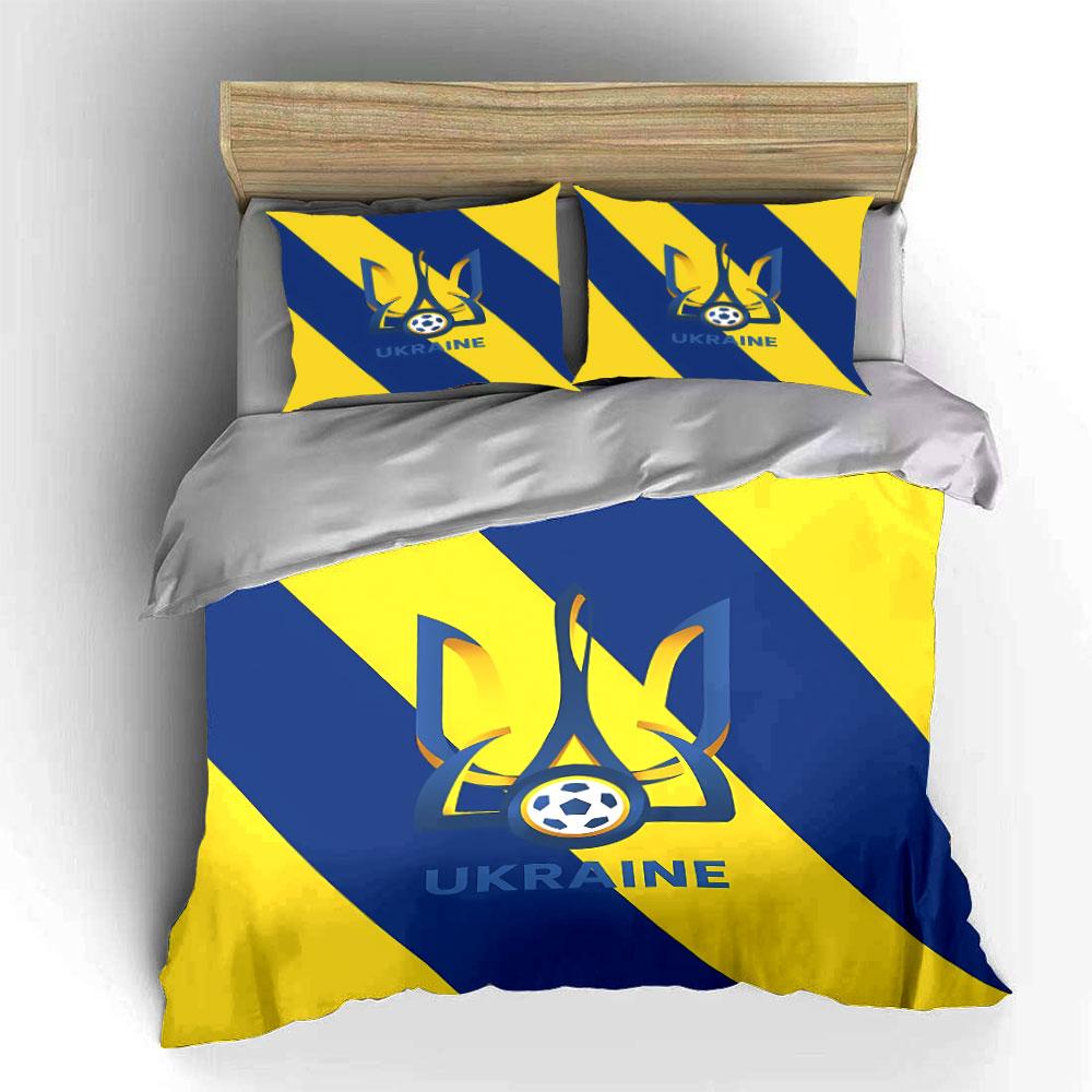 Ukraine Flag Bedding Set Bedding Duvet Cover Set Duvet Cover Pillowcases (1 * Duvet Cover 2 * Pillowcases, without duvet insert)