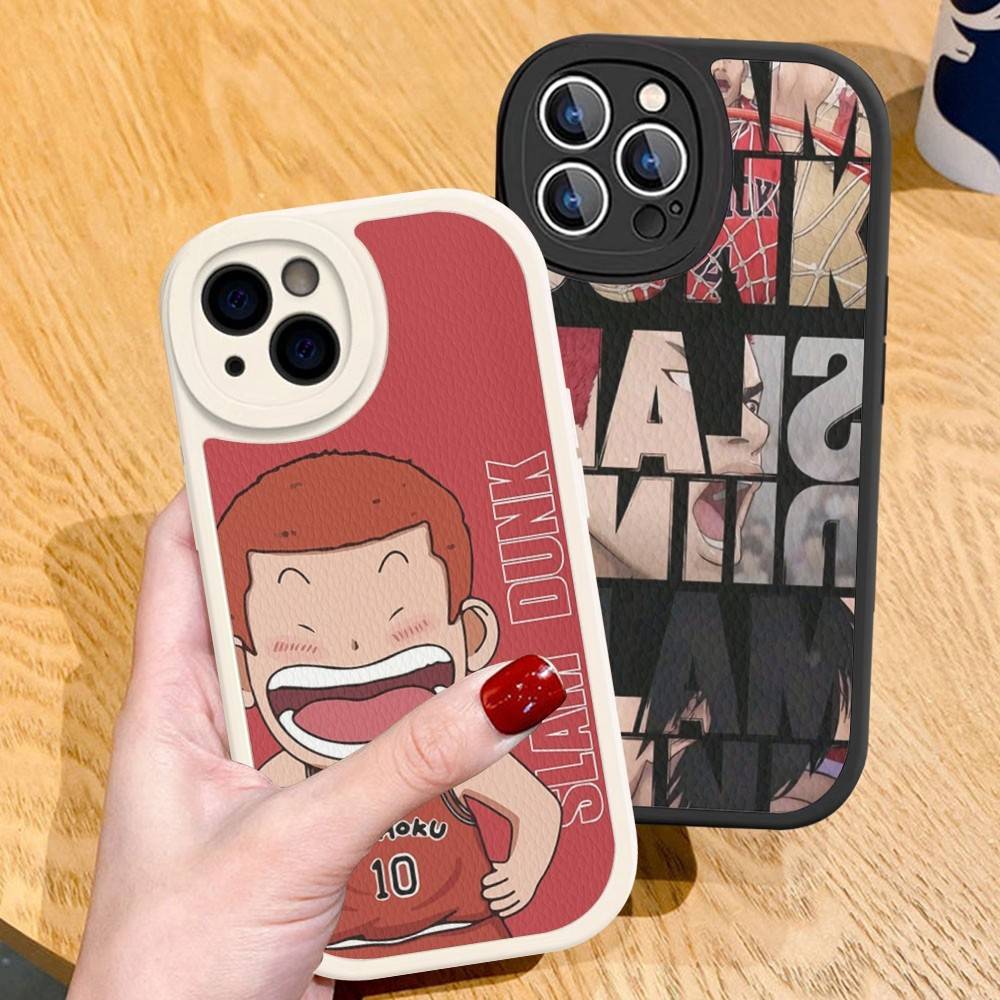 Lovely Anime S-Slam D-Dunk Phone Cover For IPhone 11 12 13 14 15 16 Pro Max Mini Plus Soft Leather Case
