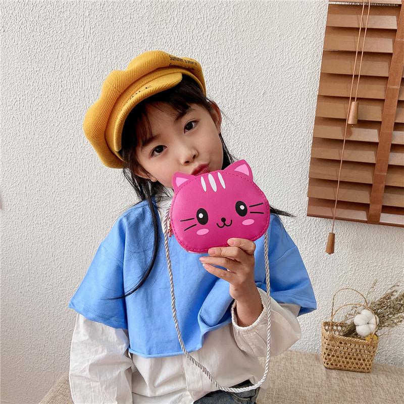 Bag Cat Crossbody Polychrome Children Cartoon Mini Shoulder Bag Shopping Wallet
