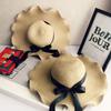 Women Concise Elegant Foldable Bowknot Straw Sun Hat