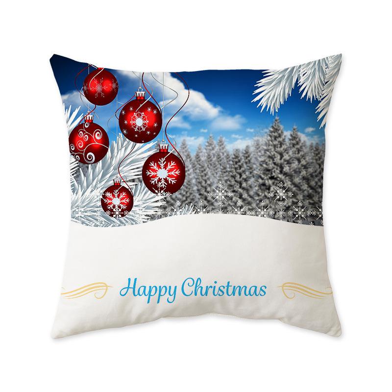 Christmas Series Decorative Cushion Pillow Ins Style Fashionable Sofa Living Room Bedside Cushion Pillow Cover