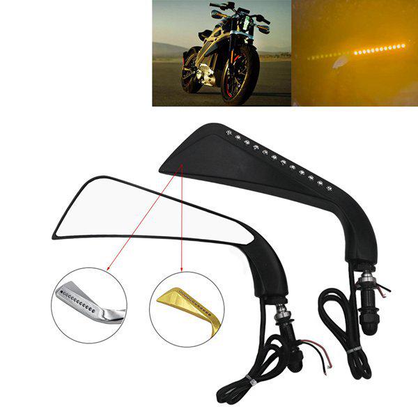 Galvanisierte LED-Rückspiegel-Reflektoren für Harley (1 Paar)