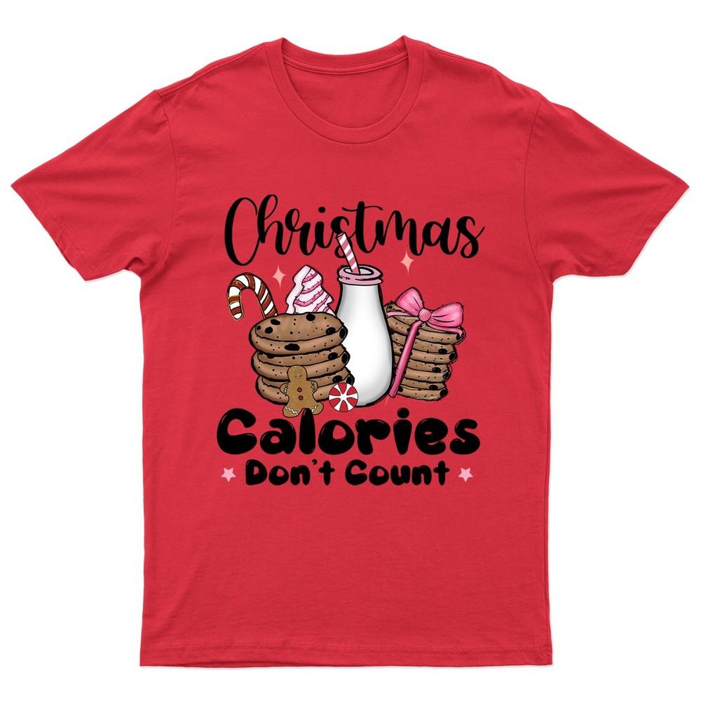 Christmas Calories Dont Count TShirt Unisex Gift Retro Funny Unisexs Vintage f S