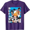Bleach Characters With Blue Lines And Logo Anime T-Shirt S-6xl