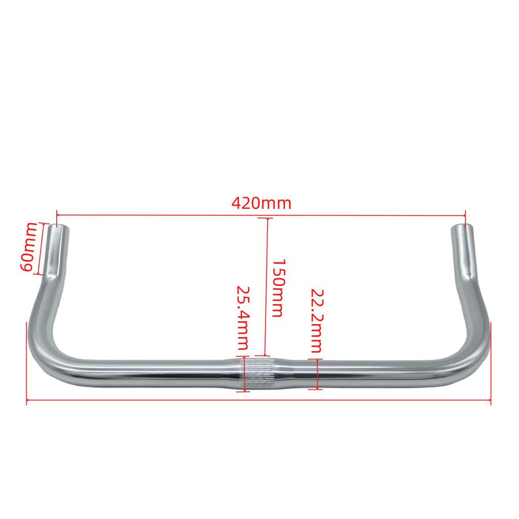 Aluminum Alloy Road Bike Handlebar Mountain Bike Handlebar Bike Bullhorn Bar for Mountain Bikes Road Bikes City Bikes