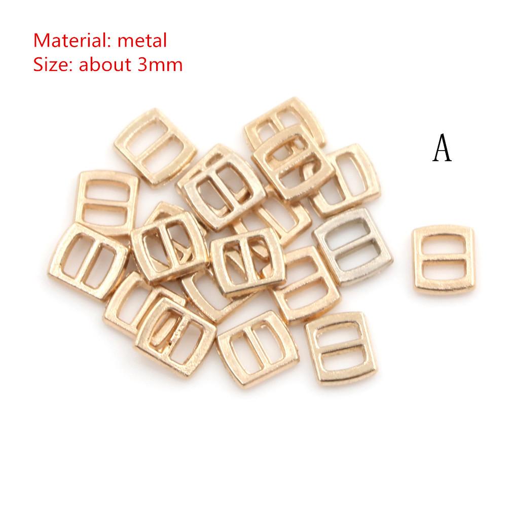 10Pieces Multi Color Mini 3/6MM Belt Buckle for Blyth BJD Doll Clothes Shoes Bag Buckles DIY Accessories