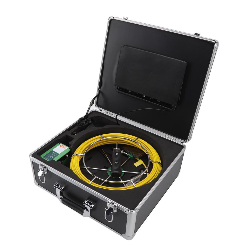 9in WIFI Wireless Industrial Endoscope Pipe Inspection Camera for Sewer Blocking Detection Phone