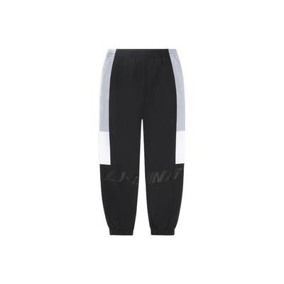 Color Block Cuffed Long Pants Men Bottoms Black AYKS309-1
