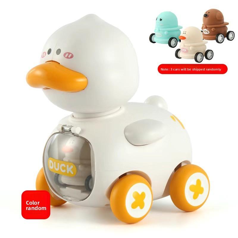 

Childrens Dog Duck Dinosaur Inertia Toy Car With Ejector And Sliding Action For Developmental Play Duck