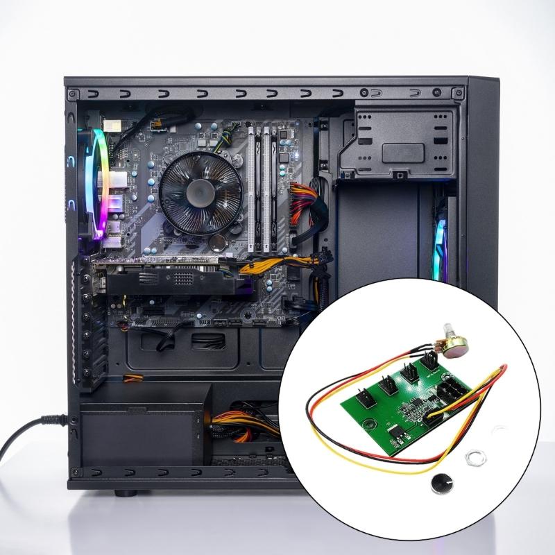 Computer Case Miner Fan Speed Controller 4/8 Channel Fan Power Violent Fan Controller Fan Speed Regulating Governor