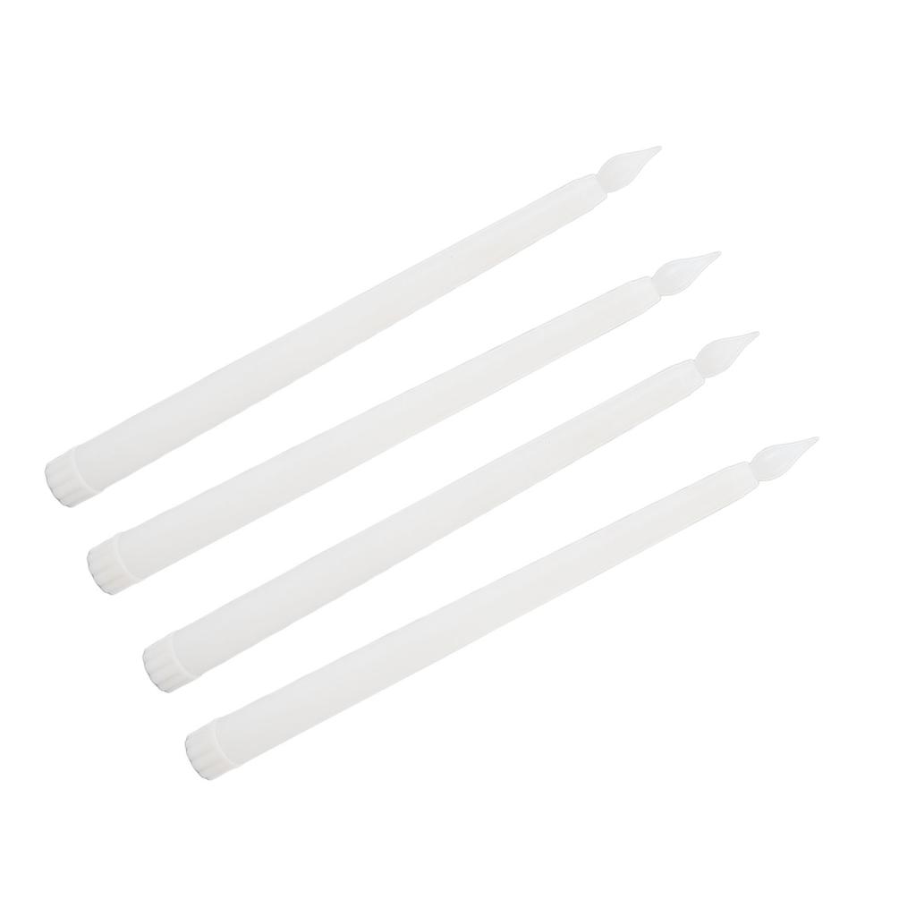 4 Pcs LED Candles Smoke Free Flameless Safe Environmentally Friendly Warm Light Electric LED Taper Candle