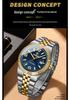 Binbang BINBOND Men's Luminous Waterproof Watch with Calendar and Large Dial