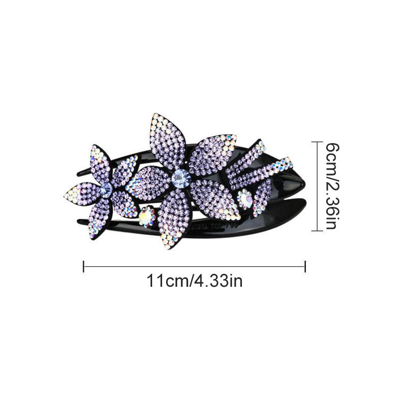 1Pc Hair Claws Women Hairgrip Fashion Hairpin Hair Clips Plastic Duckbill Clip Rhinestone