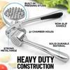 Manual Kitchen Garlic Press Ergonomic Handle Ginger Crusher Chopper  Vegetable Cooking Extruder