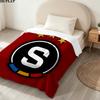 1PC Ac Sparta Praha Patterned Flannel Blanket Suitable For All Seasons For Home Decor Warmth And Comfort Gifts Holiday Present
