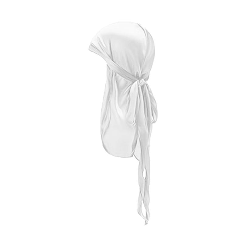 Silky Durag For Kids Boys Adult Long Tailed Pirate Hat Hip-Hop Bandanas Doo Rag Turban Waves Cap Headwear Pre-Tied Headwrap