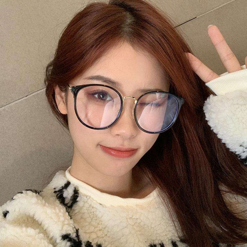 Vintage Retro Glasses Frame For Women Round Shape Anti Blue Light Eyeglass Frames Women High Quality Women'S Glasses