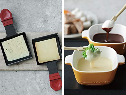 Recolte Raclette Fondue Maker Grand Melt Pizza Plate Set RRF-2