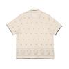 MALBON GOLF [Paradise In Play] Embroidered Linen Shirt Ivory