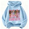 Kinder KATSEYE Cartoonfigur Kapuzenpullover Mädchen Langarm Kapuzenpullover Gruppe Grafik Pullover Kinder Freizeit Streetwear Oberteile