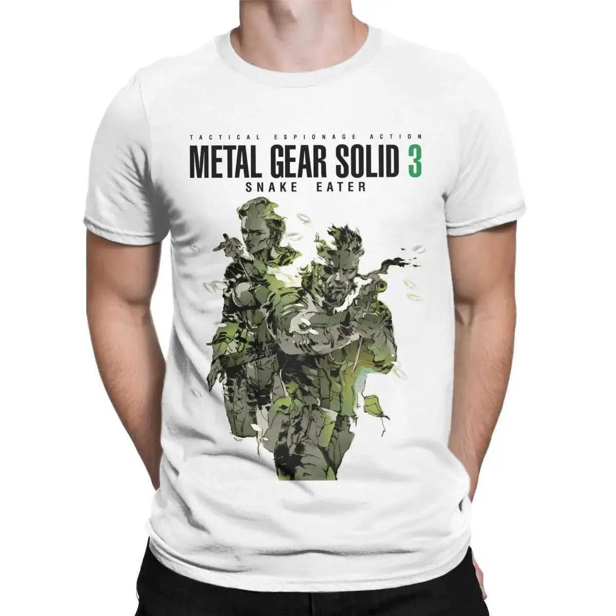 

Metal Gear Solid 3 Snake Awesome Pure Cotton Shirts Crew Neck Heartfelt Gift Metal Gear Solid Game Creative Summer Tshirt 4XL