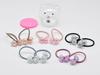 Flashing Bear Hair Ties for Kindergarten Girls - Gentle, Colorful Rubber Bands