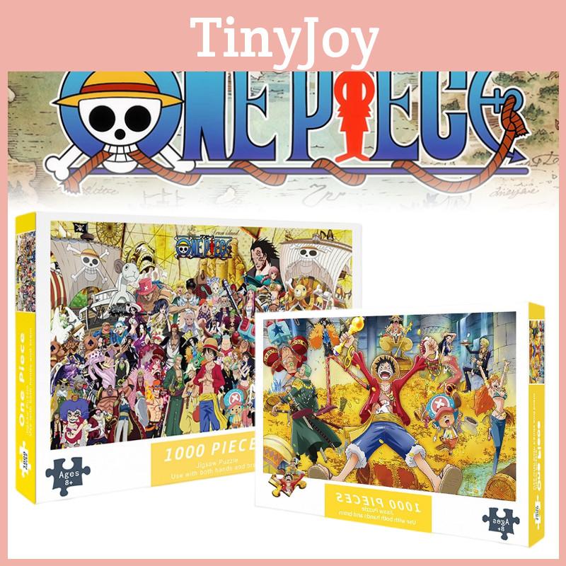 1000 Piece Paper Puzzle Sea Pirate King Collection, Miniature Cartoon Flat Puzzle