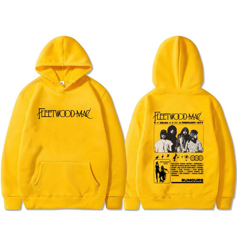 Rock Band Fleetwood Mac Rumours Bluza z Kapturem Graficzna Bluza Stevie Nicks Męska Damska Casualowa Polarowa Bluza z Kapturem