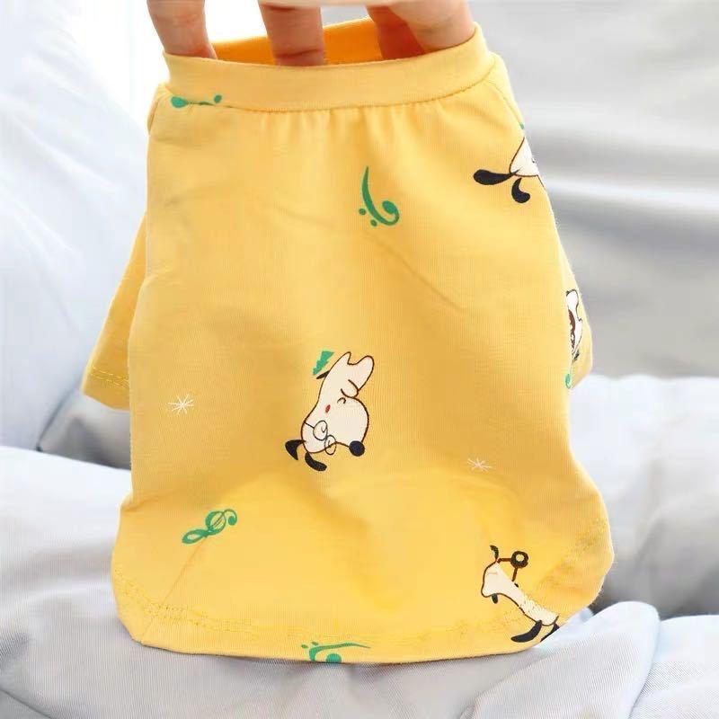 Sweet Print Sphynx Cat Vest T Shirt Summer Cotton Pet Clothes for Cats Gotas mascotas Clothing Katten Kedi Costume vetement chat