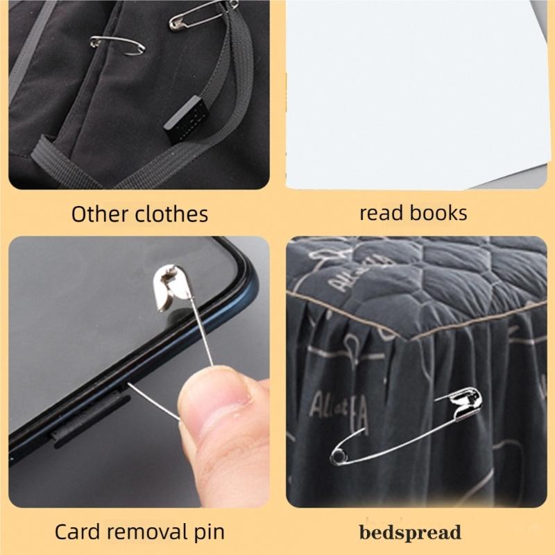 300/460Pcs Heavy Duty Alloy Safety Pins With Storage Box For Sewing Craft Hemming Dressmaking Clothing Accessories
