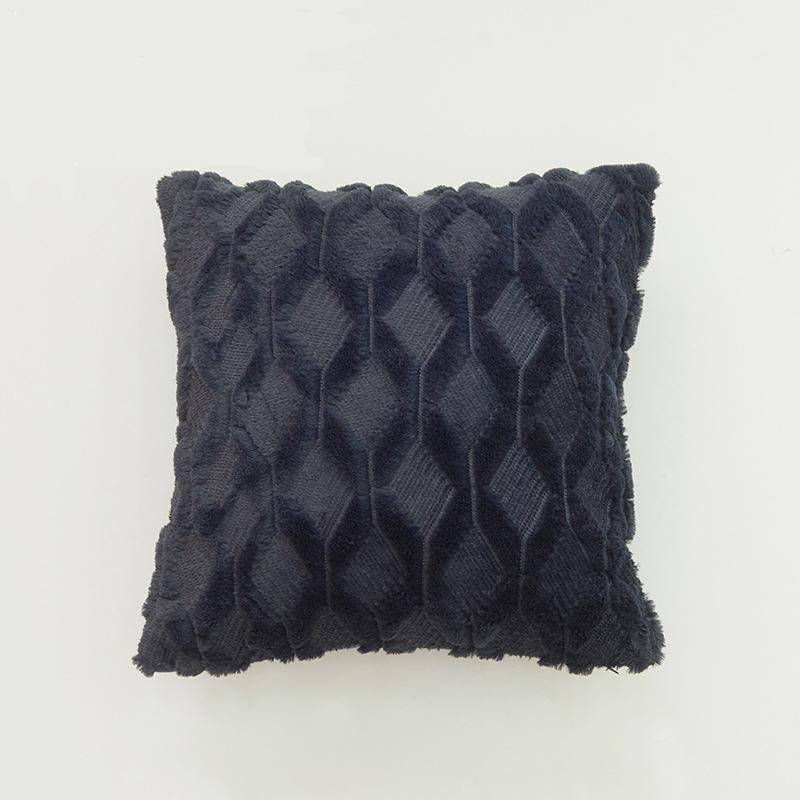 Plush Pillow Cover Nordic Cushion Cover for Sofa Living Room 45*45 Decorative Pillows Solid Color Home Decor