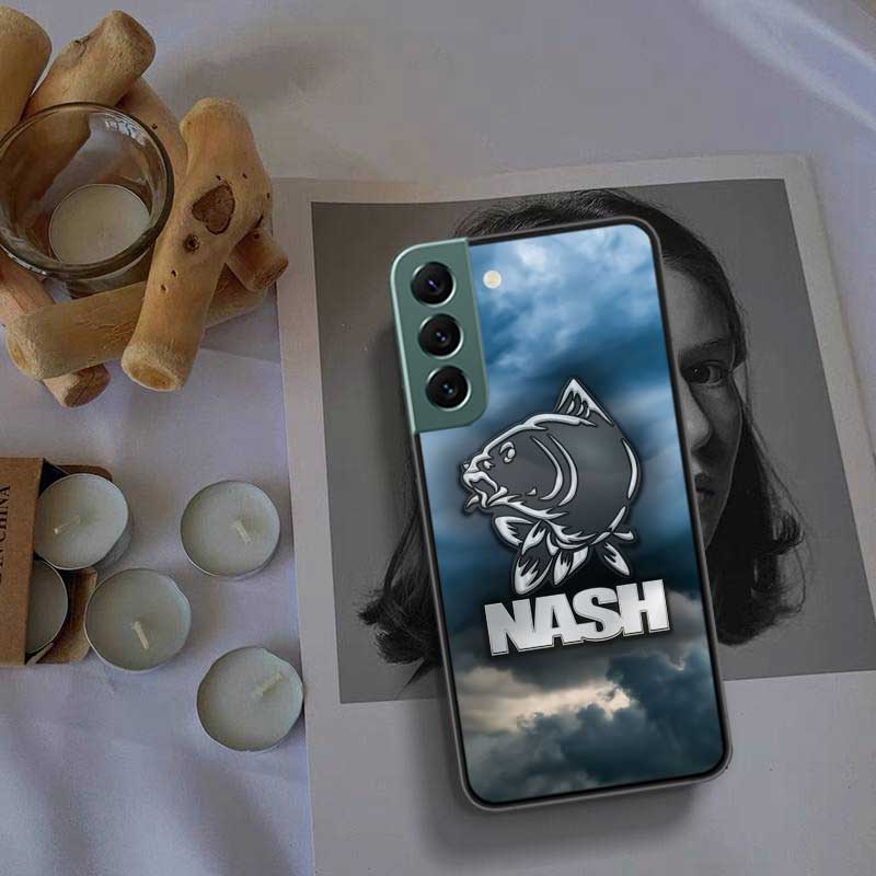 Nash Fishing Logo Phone For Samsung Galaxy S24 S22 Ultra S21 Plus S20 S23 FE Case S10 S10E S9 S8 S7 Edge Cover Silicone Soft Coq