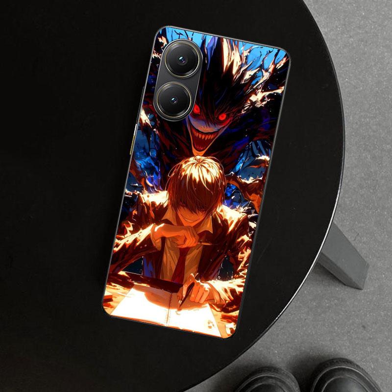 N-Note D-Death Yagami Light Phone Case Cover for Xiaomi Poco X6 X5 X7 Pro F7 Ultra Redmi 15C 15 13C 13 12C 12 10C 10 10A 9C 9A 9