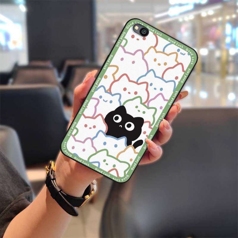 Cartoon Full Wrap Phone Case For Xiaomi Redmi GO Cute Protective Shockproof Silicone Graffiti Anti-knock Dirt-resistant