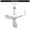 Mini Ceiling Fan AC85-265V High Airflow Energy Saving Quiet Operation For Home Living Room Dormitory Study Small Areas