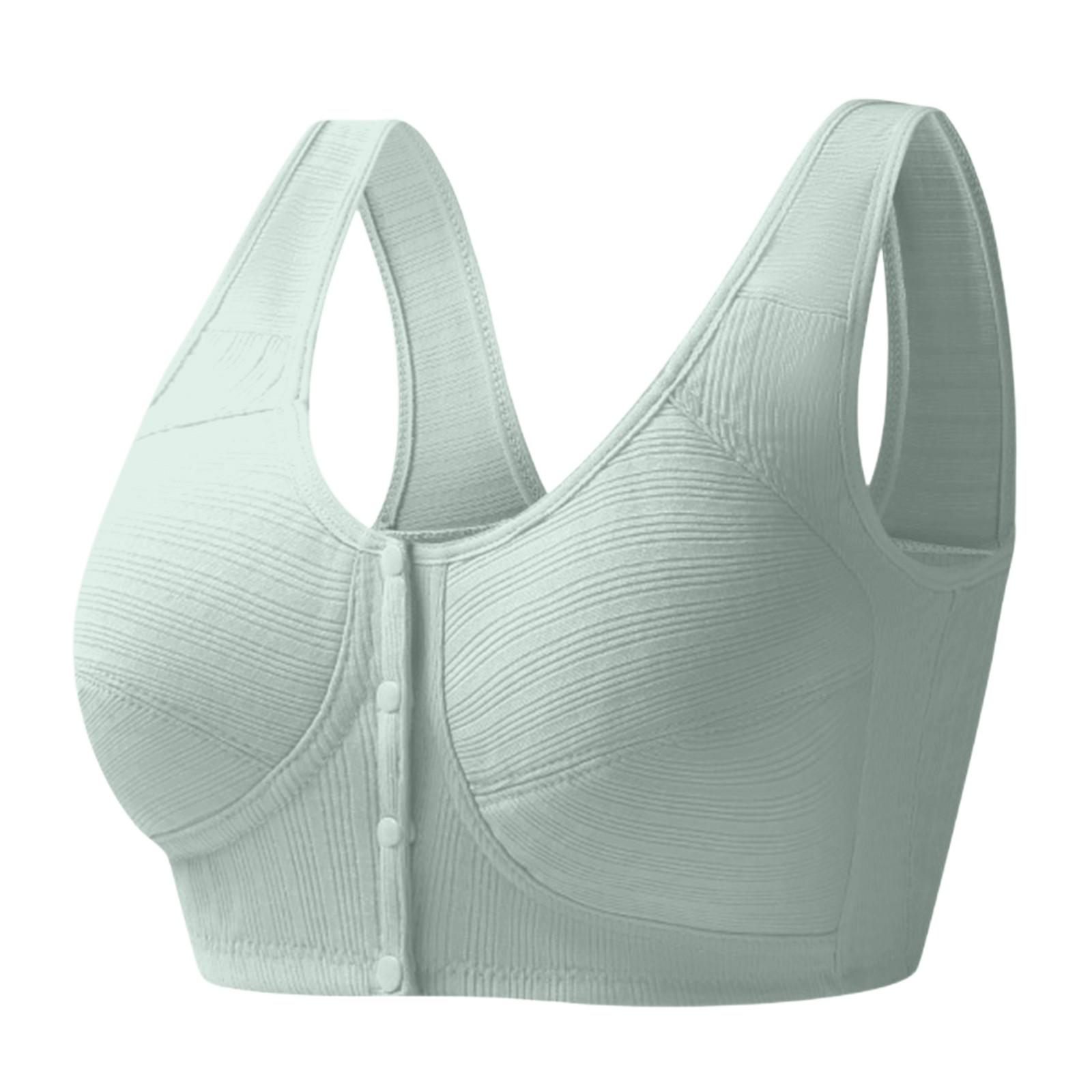 

Women s Underwear Threaded Cloth Front Button Underwear Thin Cotton Size Large No Steel Rim Bra 44