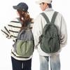 Lässiger einfacher gewaschener Canvas-Rucksack Herren Mittelschule Oberschule Schüler Schultasche Freizeit Trend Reiserucksack Damen