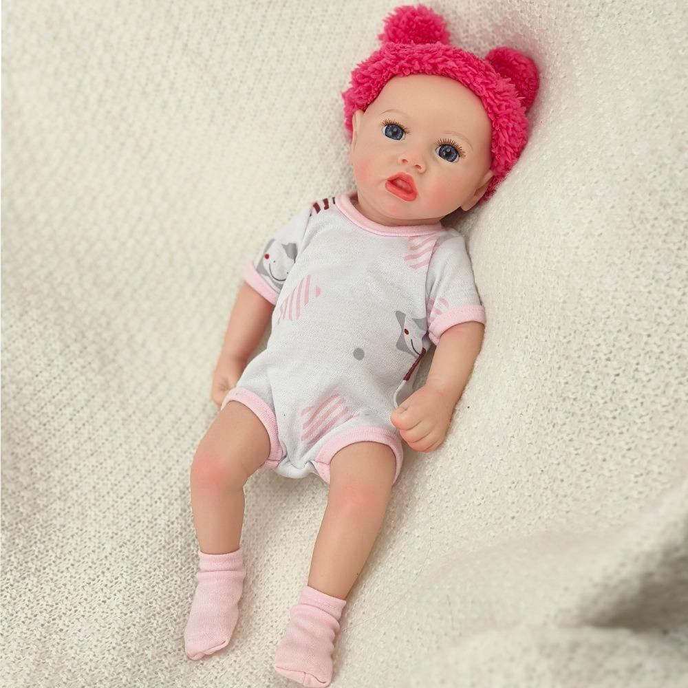 

Мягкая эластичная кукла-реборн из чистого силикона с полным телом, реалистичная, мягкая, готовая кукла-имитация, расписанные вручную волосы, кукла-младенец, игрушка для сна ребенка Saskia