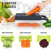 Vegetable Chopper Slicer 14-in-1 with Spice Chopper Set 7 Blades Veggie Dicer Onion Fruit Cutter