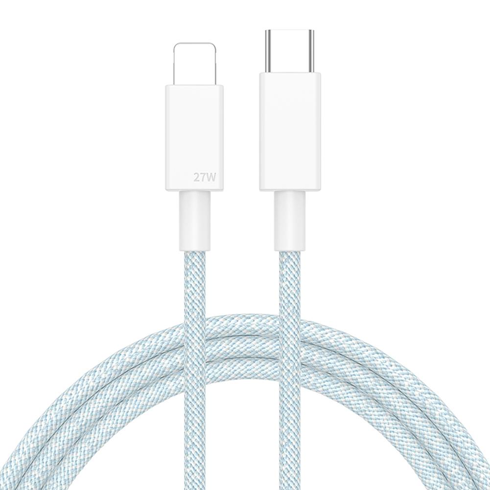 Pd Data Cable 27w Fast Charging Cable 20w/18w Braided Data Line Compatible For Iphone 12 Iphone 13 Mobile Phone