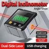 Accurate Measurement Level Four Sided Magnetic Suction Double-Sided Laser Tilt Angle Box Small Electronic Angle Ruler For Slope