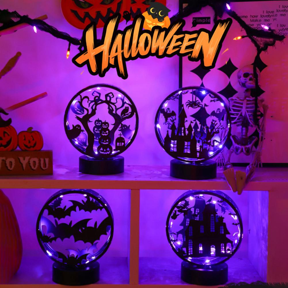 Halloween Table Lamp Spooky Table Lamp Spooky Castle Halloween Night Light Table Lamp for Themed Parties Haunted Houses