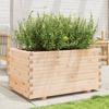VidaXL Jardinière 90x60x49,5 cm bois de pin massif, jardinière d'extérieur, bac à fleurs, boîte à plantes, jardinière de 847383