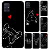 French Bulldog Black White Phone Case for Samsung Galaxy A52 A32 A22 A12 A02S A50S A30S A10S Note 20 Ultra 10 Plus S10 A31 A20 A