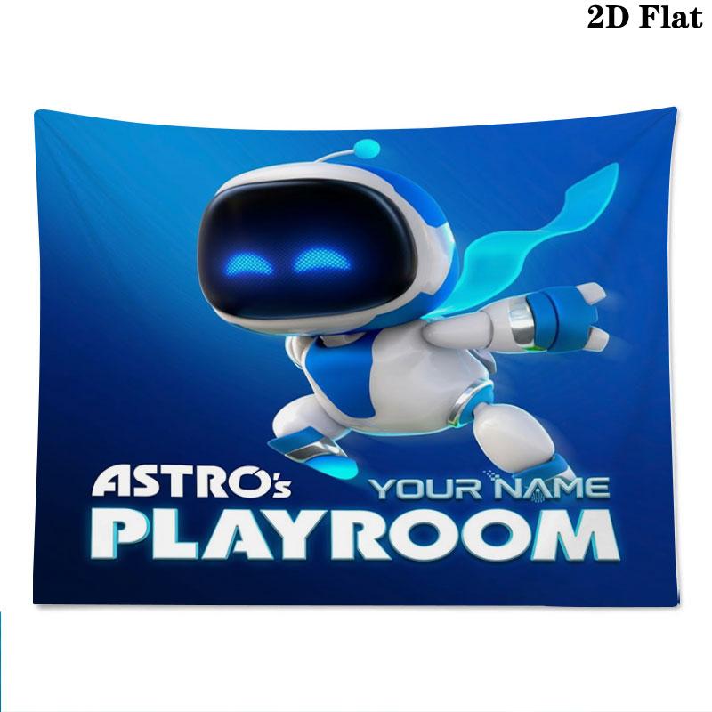 ASTRO BOT Custom Name Wall Tapestry Aesthetic Wall Hanging Printed Fabric Blanket Decorative Tapestries for Bedroom Living Room Home Decor