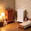 Dollhouse Miniature Retro Wardrobe Furniture Scene Ornaments - Playhouse Toys