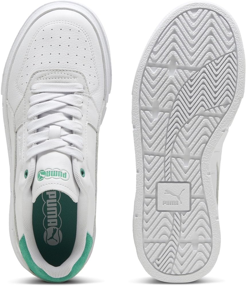 PUMA CALI Court Match 2024 Frost Size Women's Sneakers, 393094, Fall/Winter Colorway, White/Jade (08), 22.5cm